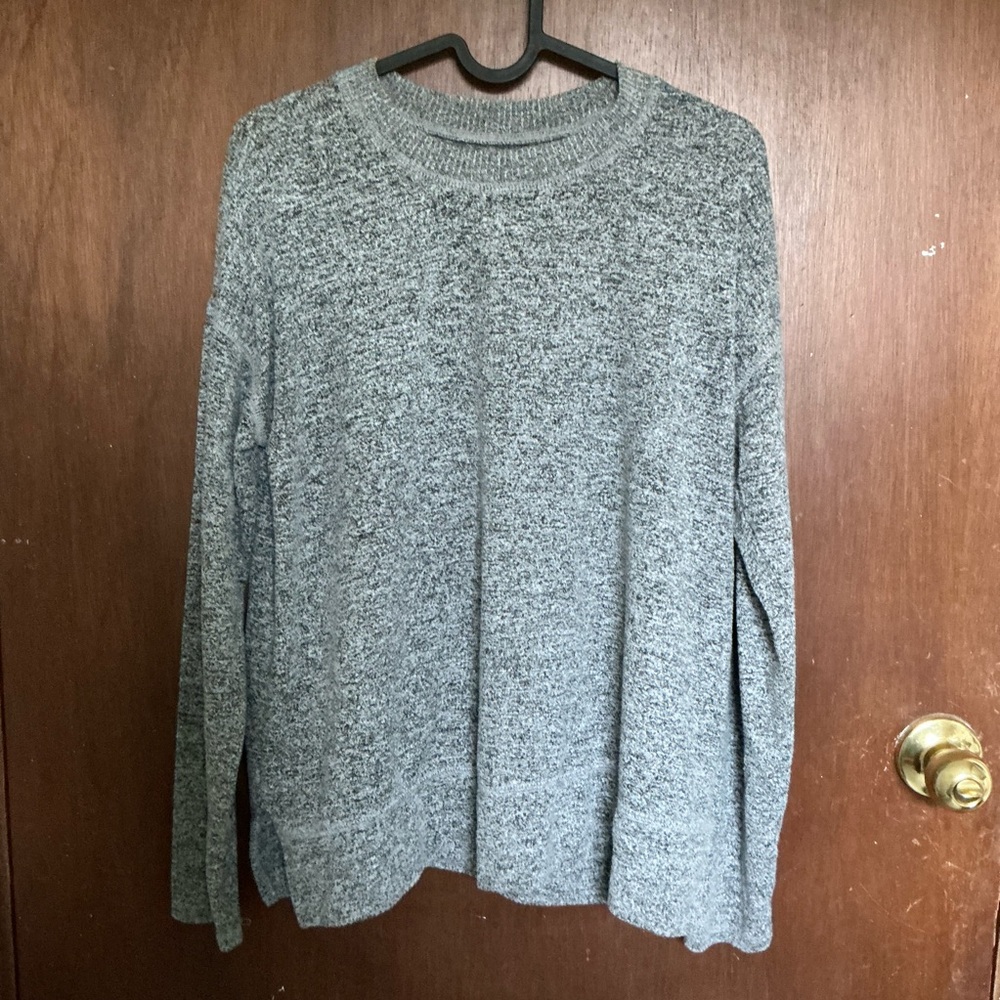 LUCKY BRAND Shirt Adult Small Heather Gray Super Soft Pullover Top Womens